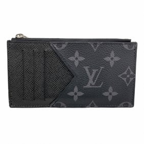 Louis Vuitton Monogram Eclipse Taiga Rama Coin and Card Holder M30271 Noir Men's Wallet/Coin Case