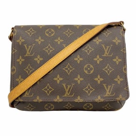 Louis Vuitton Monogram Musette Tango Short Strap Shoulder Bag M51257 Brown Women's