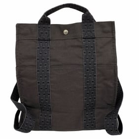 Hermes Hermès Airline Ad PM Backpack/Daypack in Gray Canvas for Women