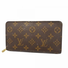Louis Vuitton Monogram Porte Monne Zip Long Wallet M61727 Brown Men's and Women's