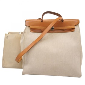 Hermes Hermès Air Bag MM Handbag, Toile H Natural, ?E Stamp, 2-Way for Women