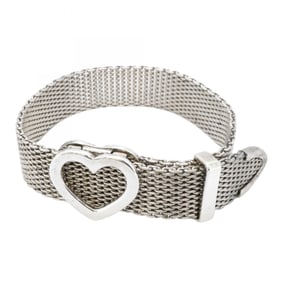 Tiffany Somerset Heart Mesh Bracelet in Silver 925 for Women