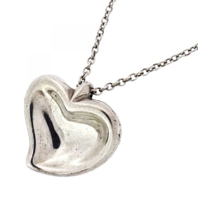 Tiffany Carved Heart Necklace in Silver 925 for Women