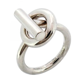 Hermes Hermès Echappé Ring, Silver 925, #56, Men's