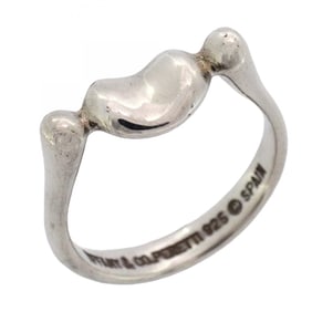 Tiffany Bean Ring, Silver 925, Size 7.5, Women's