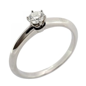 Tiffany Solitaire Ring, 1PD, Pt950 Platinum, 0.22ct Diamond, Size 10.5, Women's