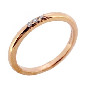 Tiffany Forever 3PD Ring, 18K Pink Gold with Diamonds, Size 10, Women's