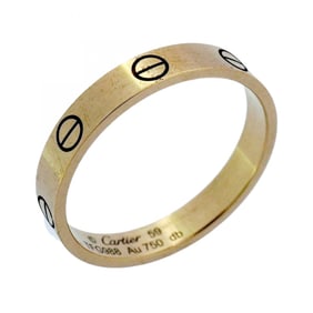 Cartier Mini Love Ring, 18K Pink Gold, #59, Men's