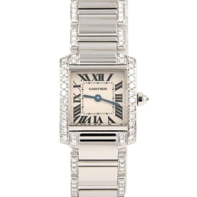 Cartier Tank Française SM WG D Breath Half WE1002SC Quartz Watch