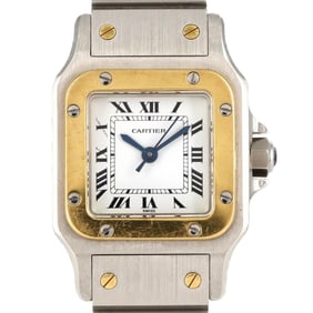 Cartier Santos Galbe SM YG Combination SSxYG Automatic Watch