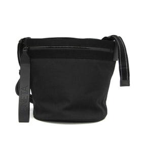 Bottega Veneta Bucket Messenger Bag Men's Nylon Shoulder Bag Black