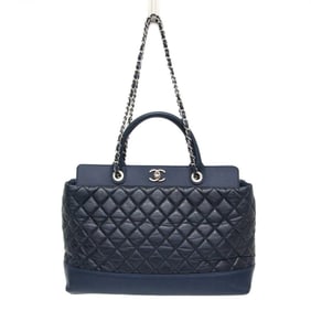 Chanel Matelasse Portobello Tote Bag Women's Leather Shoulder Bag,Tote Bag Navy