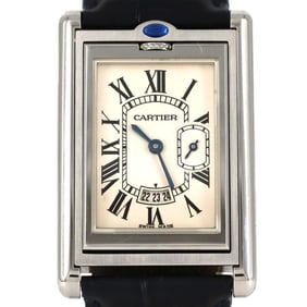 Cartier Tank Basculante LM W1016055 Stainless Steel Quartz Watch