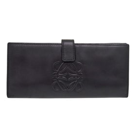 Loewe Anagram Nappa Leather Black Long Wallet 0583