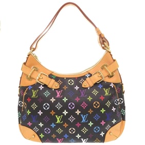 Like new Louis Vuitton Greta Monogram Multicolore M40196 Noir Shoulder Bag LV 1481