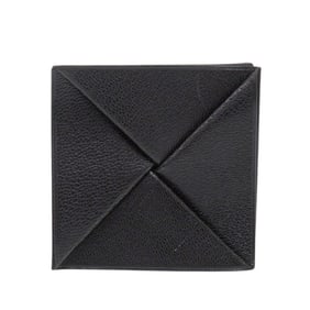 Hermes Excellent condition Hermès Zulu Chevre Black wallet/coin case with ?Q markings, black,