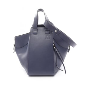 LOEWE Hammock Medium Handbag, Leather, Women's, Navy