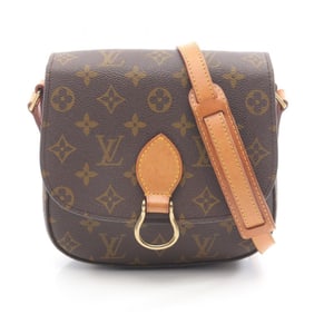 Louis Vuitton Saint-Cloud MM Shoulder Bag, Coated Canvas and Leather, Monogram, Women's, Brown,
