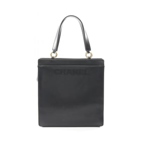 CHANEL tote bag, lambskin leather, women's, black