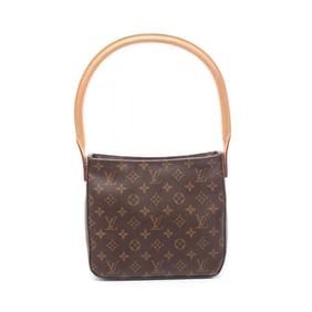 Louis Vuitton Looping MM Shoulder Bag, Coated Canvas and Leather, Monogram, Women's, Brown, M51146