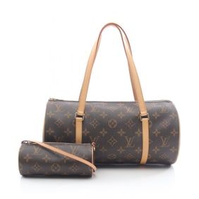 Louis Vuitton Papillon 30 Monogram Handbag, Coated Canvas and Leather, Brown, M51385, Women's