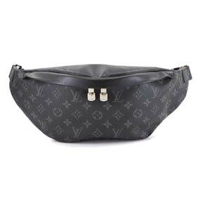 Louis Vuitton Monogram Eclipse Discovery Bumbag PM Body Bag in Black and Grey (M46035) with RFID