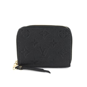 Louis Vuitton Monogram Empreinte Zippy Coin Purse, Leather, Noir, M60574, RFID Purse