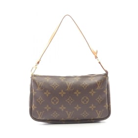 Louis Vuitton Pochette Accessoires Monogram Handbag, Coated Canvas and Leather, Brown, M51980