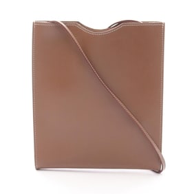 Hermes Hermès Onimetou Shoulder Bag, Leather, Evercolor, Women's, Brown