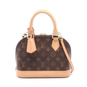 Louis Vuitton Alma BB Monogram Handbag, Coated Canvas and Leather, Brown, M53152, Women's