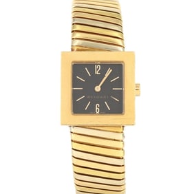 Bvlgari Quadrado YG SQ22 2T Quartz Watch