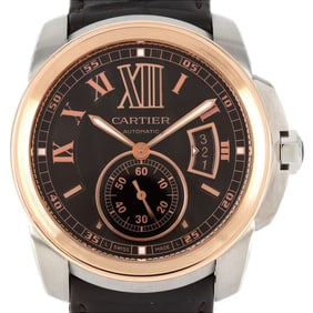 Cartier Calibre de LM PG Two-tone Watch W7100051 SSxPG Automatic