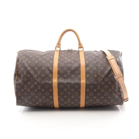 Louis Vuitton Keepall Bandouliere 60 Boston Bag, Coated Canvas and Leather, Monogram, Brown, Men's