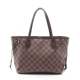 Louis Vuitton Neverfull PM Tote Bag, Coated Canvas and Leather with Damier Finish, Brown, Women's,
