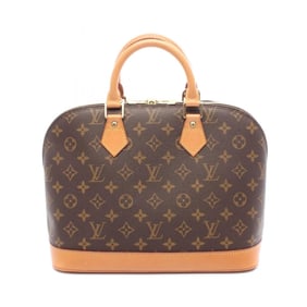 Louis Vuitton Alma PM Handbag, Coated Canvas and Leather, Monogram, Women's, Brown, M51130