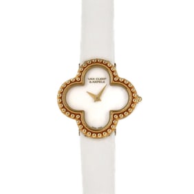 Van Cleef & Arpels Alhambra YG 136574 VCARD22000 Quartz Watch