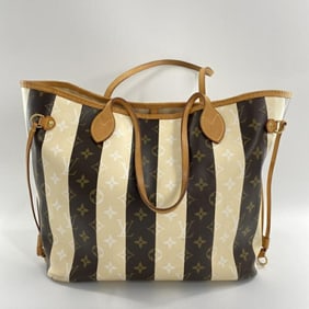LOUIS VUITTON Neverfull MM M40560 Tote Bag Monogram Rayeur Brown Beige Louis Vuitton