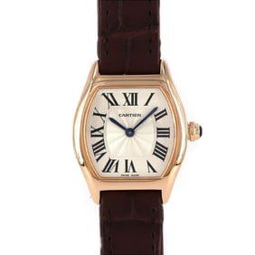 Cartier Tortue SM PG W1556360 PG/RG Wristwatch, Manual Winding