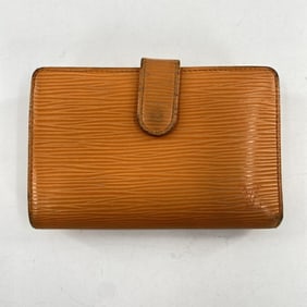 LOUIS VUITTON Porte-Monnaie Bi-fold Wallet M6324H Epi Leather Orange Louis Vuitton