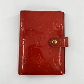 LOUIS VUITTON Agenda PM Notebook Cover R21003 Monogram Vernis Red Louis Vuitton