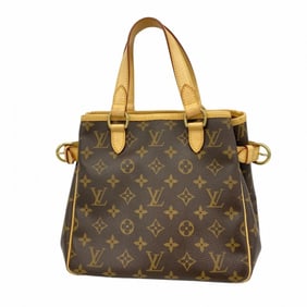 Louis Vuitton Monogram Batignolles Handbag M51156 Brown Women's