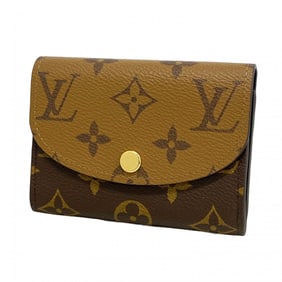Louis Vuitton Monogram Reverse Porte Monnaie Card Case M82333 Brown Women's