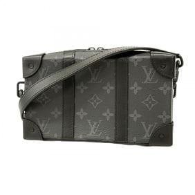 Louis Vuitton Monogram Eclipse Soft Trunk Wallet Shoulder Bag M69838 Black Men's P1832082