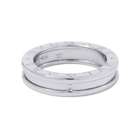 BVLGARI B-zero1 Ring, 1-Band, 18K White Gold, Size 51