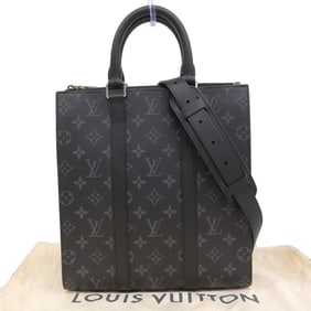 Louis Vuitton Monogram Eclipse Sac Plat Cross Shoulder Handbag M46098