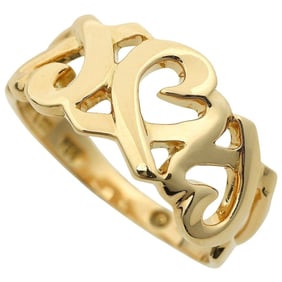 Like new Tiffany & Co. Triple Loving Heart Ring, 18K White Gold, approximately 3.7g, size 10