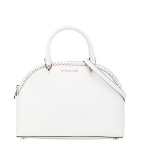 Michael Kors Emmy handbag/shoulder bag, 2-way, white leather, women's.