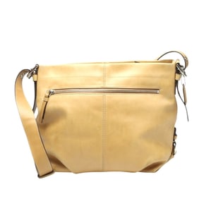 Coach F15064 Leather Shoulder Bag, Crossbody, Beige