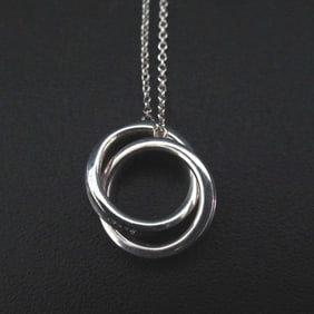 Tiffany & Co. Interlocking Circle 1837 Necklace Pendant in Ag925 Silver for Women