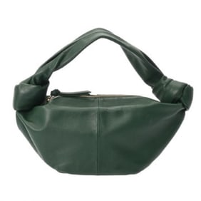 BOTTEGA VENETA Double Knot Green Women's Leather Handbag, A Rank, Pre-owned, Ginzo